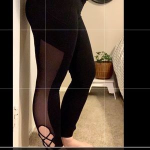 Popflex ankle zigg zag mesh leggings